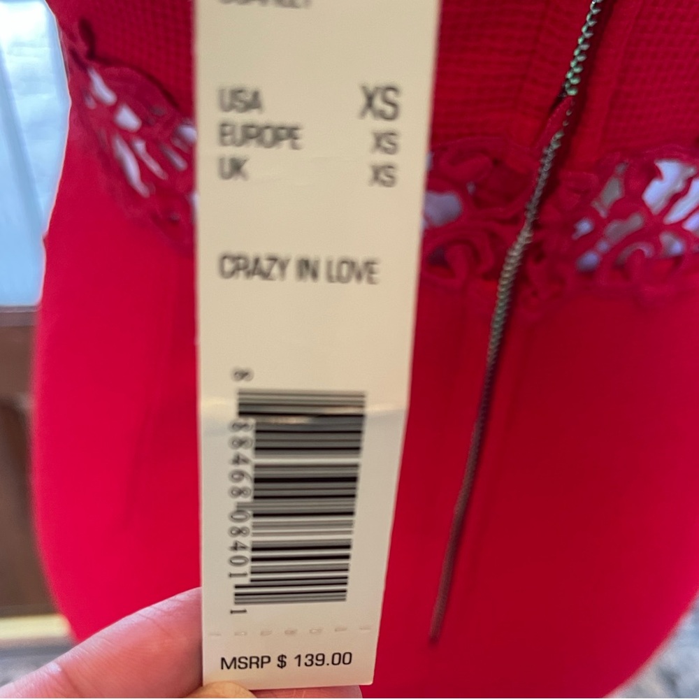 NWT Gianni Bini ‘Crazy in Love’ Scarlet Red Sweetheart Strapless Gown - Sz XS - Picture 12 of 14